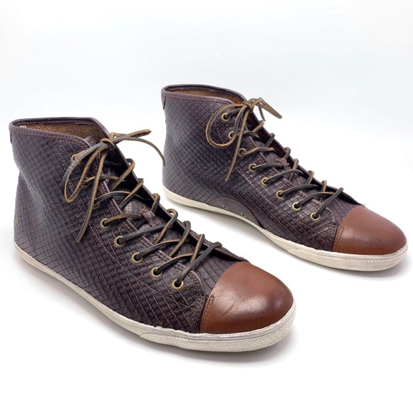 Frye Chambers 13 Python Embossed High Top Sneakers - Picture 4 of 8